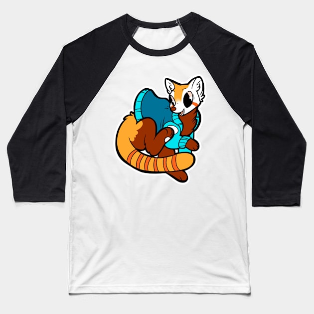 Rad Red Panda Baseball T-Shirt by arkay9